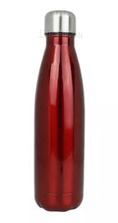 Garrafa Térmica Inox 500ML PRATA Parede Dupla Quente ou Frio