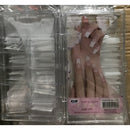 Kit Caixa Acrílico com 100 Unhas Postiças Tips Curvatura C Manicure