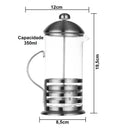Cafeteira Francesa Prensa Café Leite Cremoso Cappuccino 350