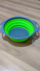 Escorredor Alimentos Silicone Retrátil Redondo