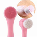Esponja de Massagem Escova de Limpeza Facial 2 Em 1