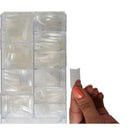 Kit Caixa Acrílico com 100 Unhas Postiças Tips Curvatura C Manicure