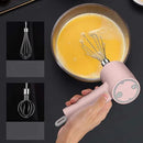 Mini Batedeira Elétrica Portátil Rosa: Mixer De Mão Recar