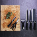 Conjunto de Facas Chef Antiaderente Cortes Precisos 6 Peças