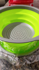 Escorredor Alimentos Silicone Retrátil Redondo