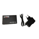 Duplicador Splitter Cabo Hdmi 1x4 Divisor Full Hd 1.4 3d Hub