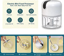 Mini Processador Elétrico Triturador Alho USB - Branco: Prático e Eficiente
