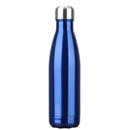 Garrafa Térmica Inox 500ML Parede Dupla Metálica AZUL Quen
