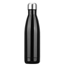 Garrafa Térmica Inox 500ML Parede Dupla Cor Metalizada PRETA Quente e frio